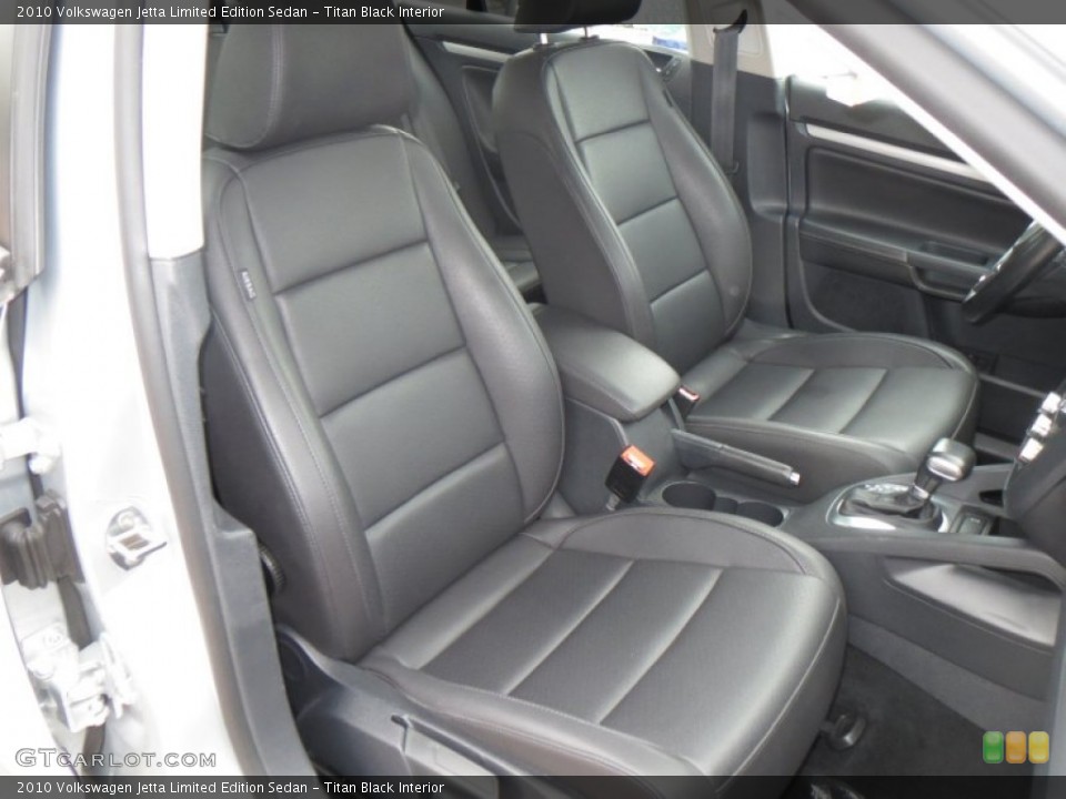 Titan Black Interior Front Seat for the 2010 Volkswagen Jetta Limited Edition Sedan #80541136