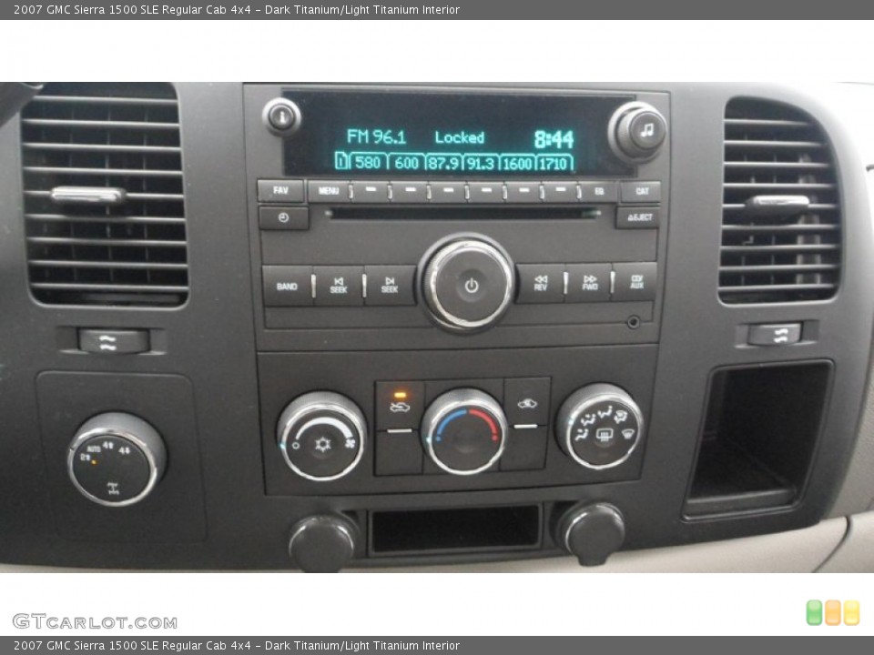 Dark Titanium/Light Titanium Interior Controls for the 2007 GMC Sierra 1500 SLE Regular Cab 4x4 #80542083