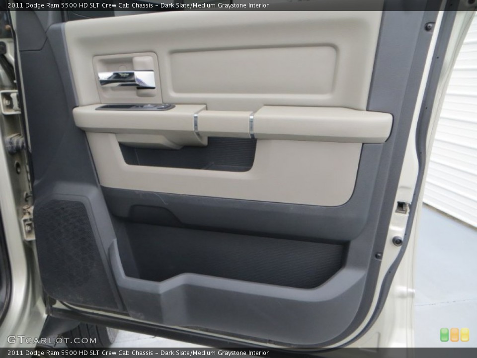 Dark Slate/Medium Graystone Interior Door Panel for the 2011 Dodge Ram 5500 HD SLT Crew Cab Chassis #80542401