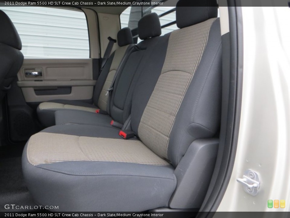 Dark Slate/Medium Graystone Interior Rear Seat for the 2011 Dodge Ram 5500 HD SLT Crew Cab Chassis #80542534