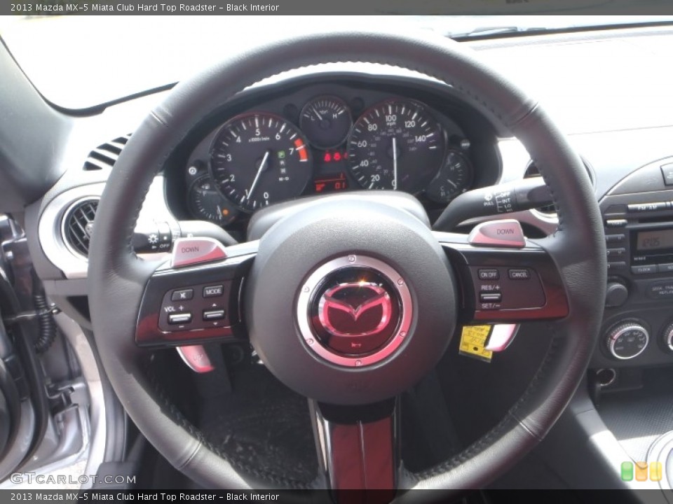 Black Interior Steering Wheel for the 2013 Mazda MX-5 Miata Club Hard Top Roadster #80542615