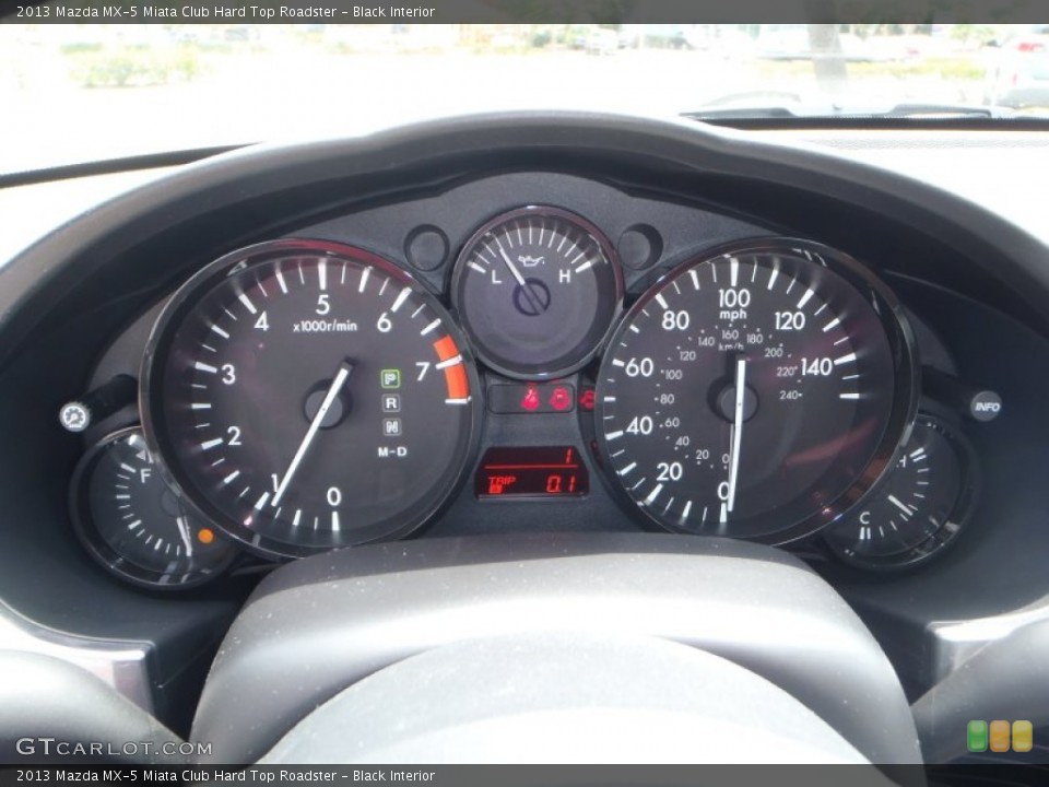 Black Interior Gauges for the 2013 Mazda MX-5 Miata Club Hard Top Roadster #80542646