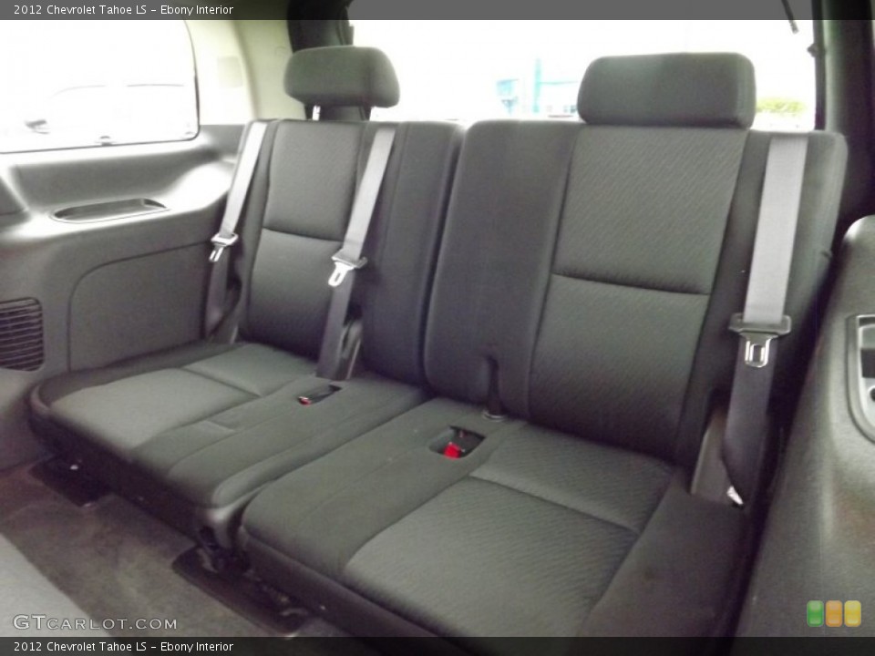 Ebony Interior Rear Seat for the 2012 Chevrolet Tahoe LS #80542651