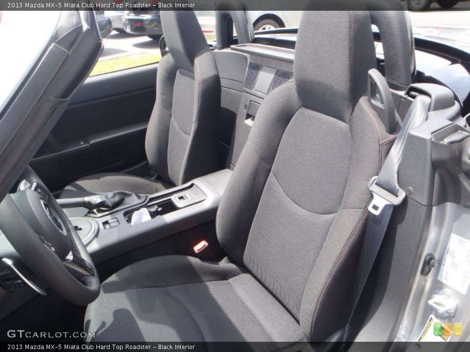 Black Interior Front Seat for the 2013 Mazda MX-5 Miata Club Hard Top Roadster #80542726