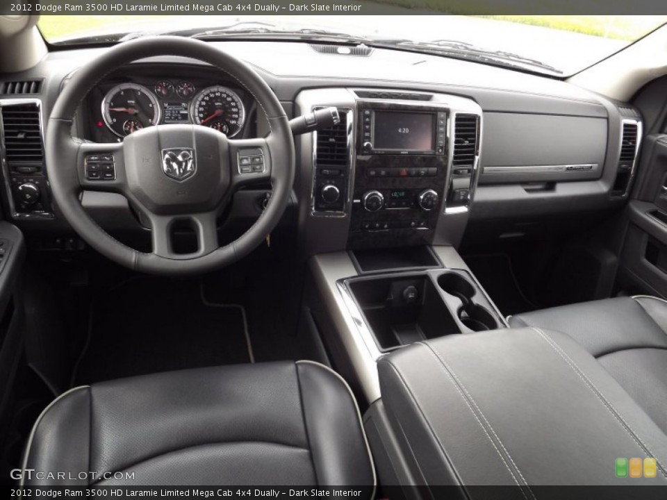 Dark Slate Interior Dashboard for the 2012 Dodge Ram 3500 HD Laramie Limited Mega Cab 4x4 Dually #80542969