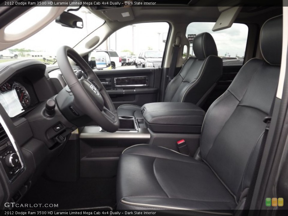Dark Slate Interior Photo for the 2012 Dodge Ram 3500 HD Laramie Limited Mega Cab 4x4 Dually #80543089