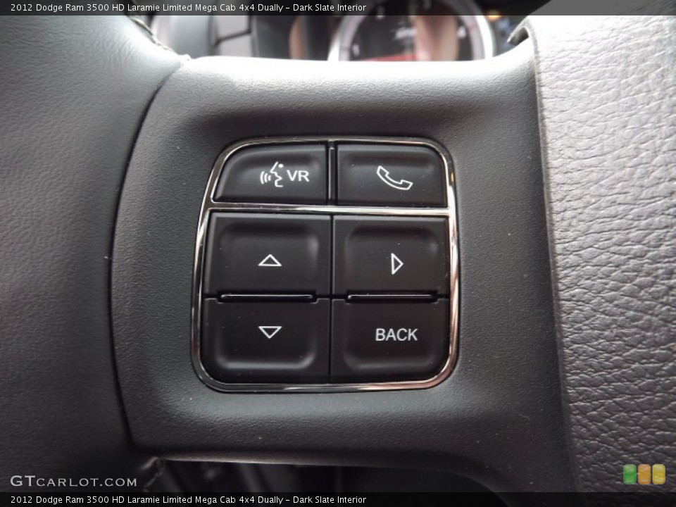 Dark Slate Interior Controls for the 2012 Dodge Ram 3500 HD Laramie Limited Mega Cab 4x4 Dually #80543261