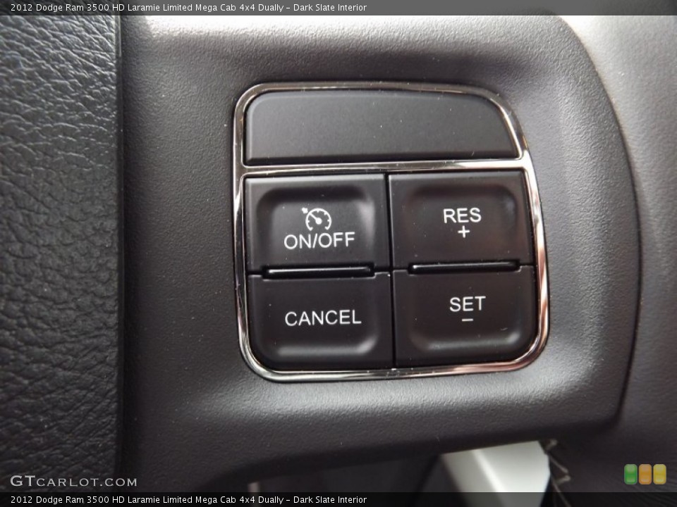 Dark Slate Interior Controls for the 2012 Dodge Ram 3500 HD Laramie Limited Mega Cab 4x4 Dually #80543281