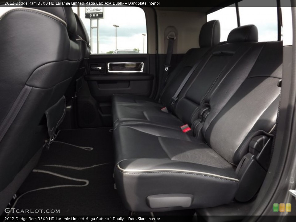Dark Slate Interior Rear Seat for the 2012 Dodge Ram 3500 HD Laramie Limited Mega Cab 4x4 Dually #80543305