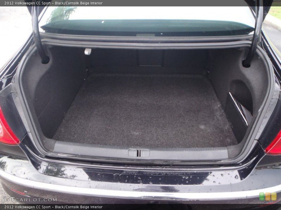 Black/Cornsilk Beige Interior Trunk for the 2012 Volkswagen CC Sport #80543332