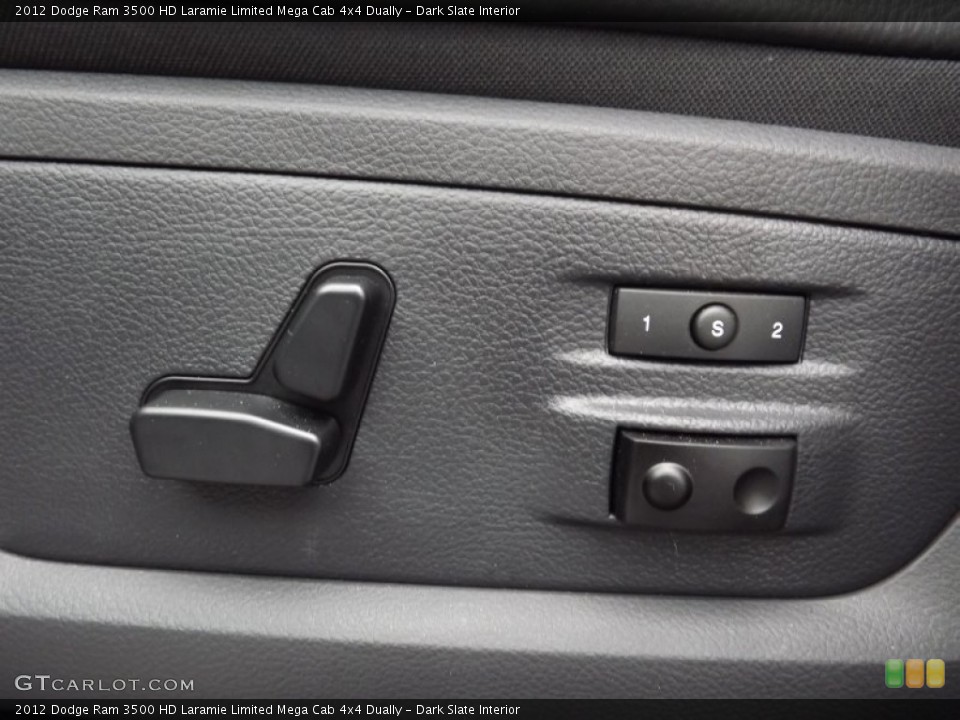 Dark Slate Interior Controls for the 2012 Dodge Ram 3500 HD Laramie Limited Mega Cab 4x4 Dually #80543447
