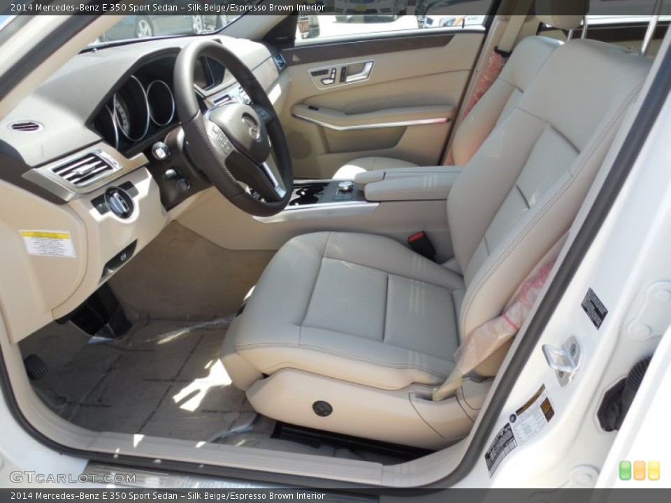 Silk Beige/Espresso Brown Interior Photo for the 2014 Mercedes-Benz E 350 Sport Sedan #80546320