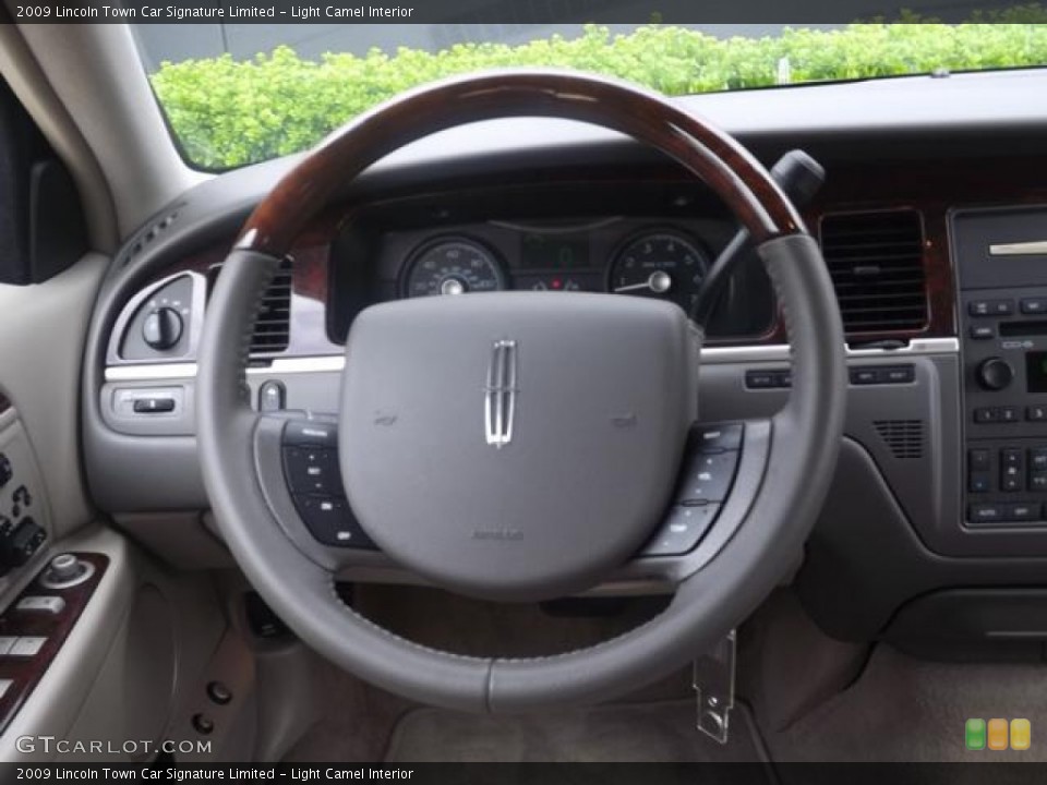 Light Camel Interior Steering Wheel for the 2009 Lincoln Town Car Signature Limited #80548254