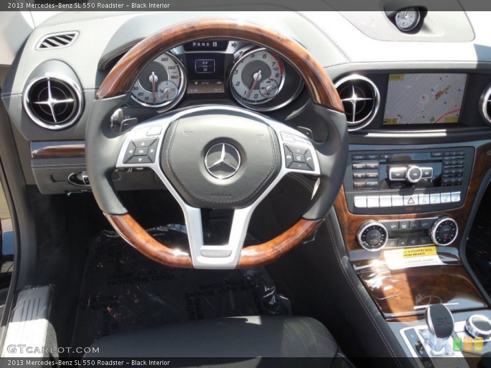 Black Interior Dashboard for the 2013 Mercedes-Benz SL 550 Roadster #80550359
