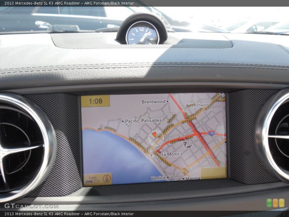 AMG Porcelain/Black Interior Navigation for the 2013 Mercedes-Benz SL 63 AMG Roadster #80550862