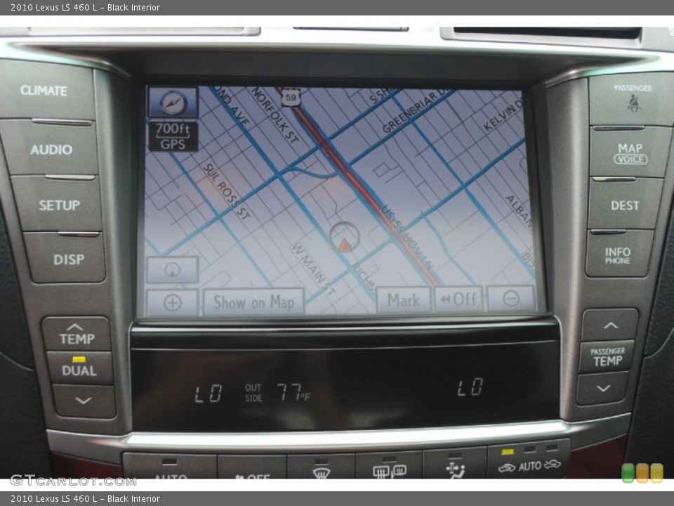Black Interior Navigation for the 2010 Lexus LS 460 L #80552608