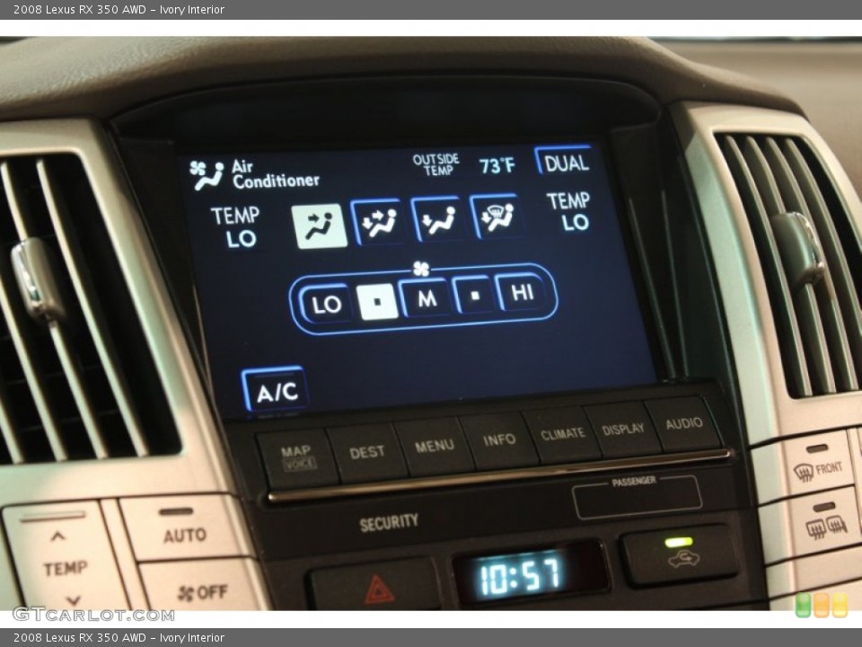 Ivory Interior Controls for the 2008 Lexus RX 350 AWD #80552824