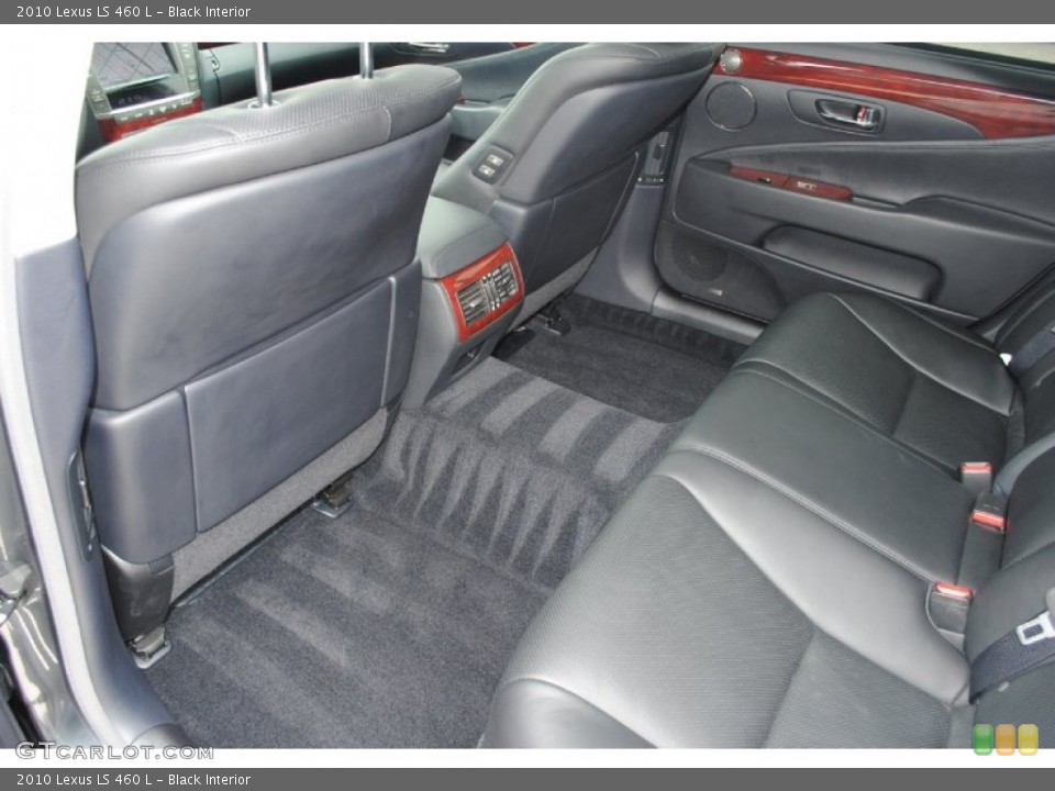 Black Interior Rear Seat for the 2010 Lexus LS 460 L #80553069