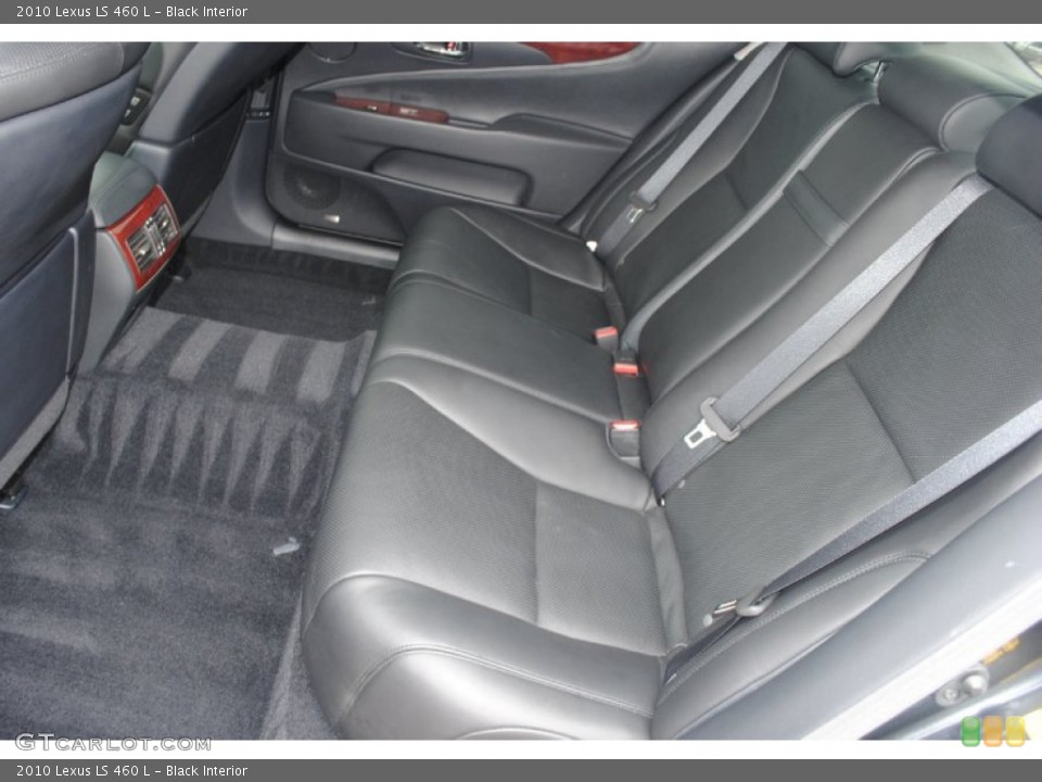 Black Interior Rear Seat for the 2010 Lexus LS 460 L #80553093