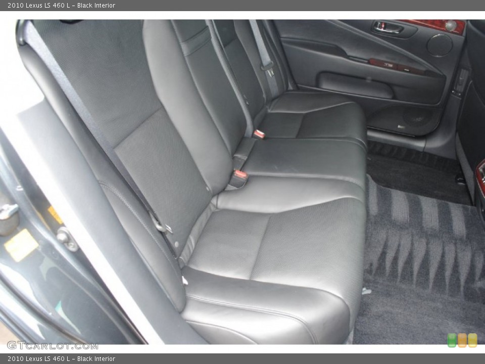 Black Interior Rear Seat for the 2010 Lexus LS 460 L #80553341