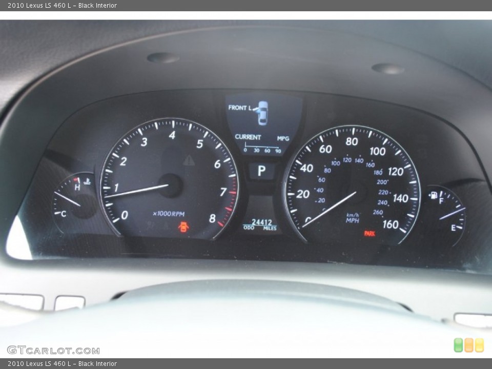 Black Interior Gauges for the 2010 Lexus LS 460 L #80553552
