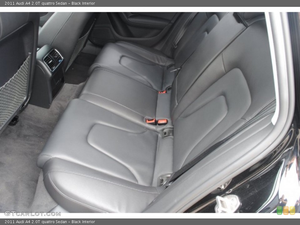 Black Interior Rear Seat for the 2011 Audi A4 2.0T quattro Sedan #80553933