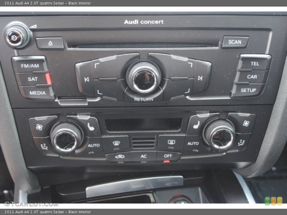 Black Interior Controls for the 2011 Audi A4 2.0T quattro Sedan #80554143
