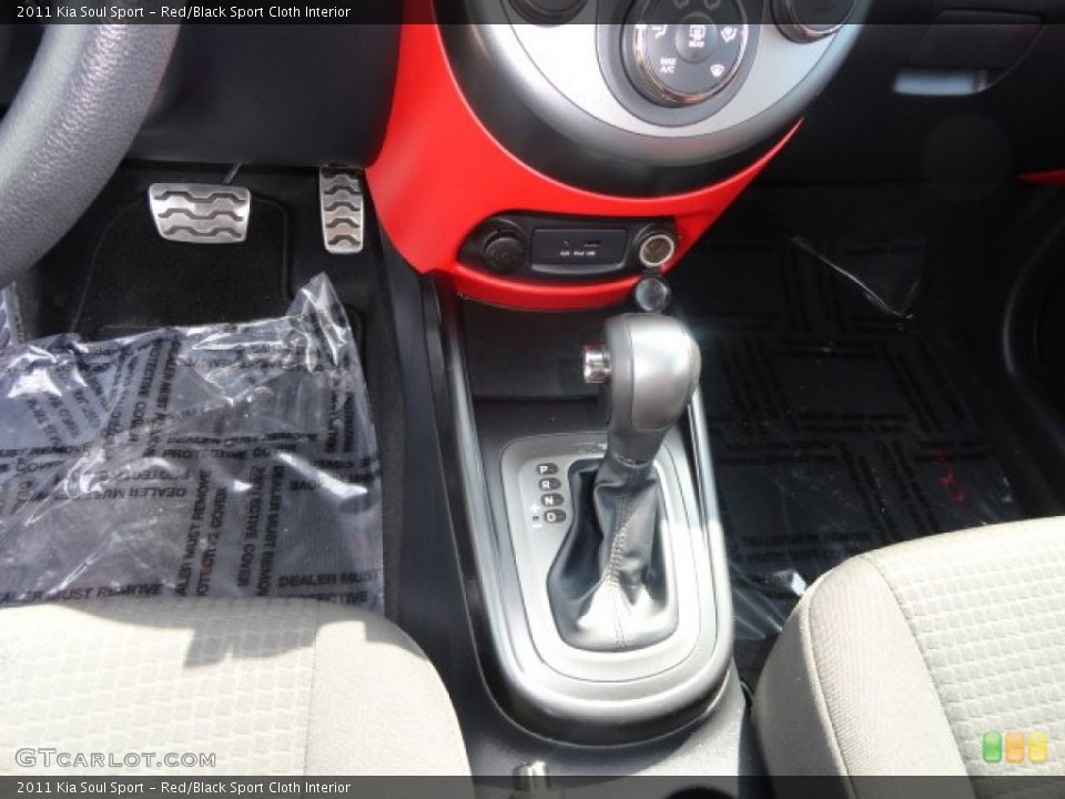 Red/Black Sport Cloth Interior Transmission for the 2011 Kia Soul Sport #80554501