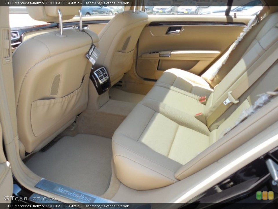 Cashmere/Savanna Interior Rear Seat for the 2013 Mercedes-Benz S 350 BlueTEC 4Matic #80555116