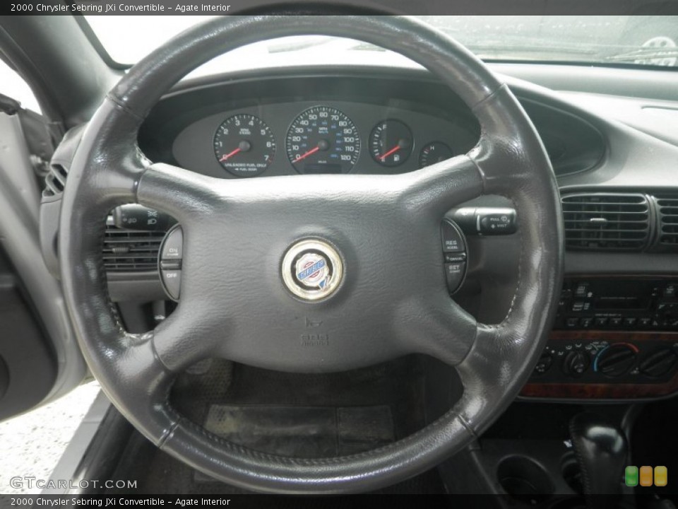 Agate Interior Steering Wheel for the 2000 Chrysler Sebring JXi Convertible #80555457