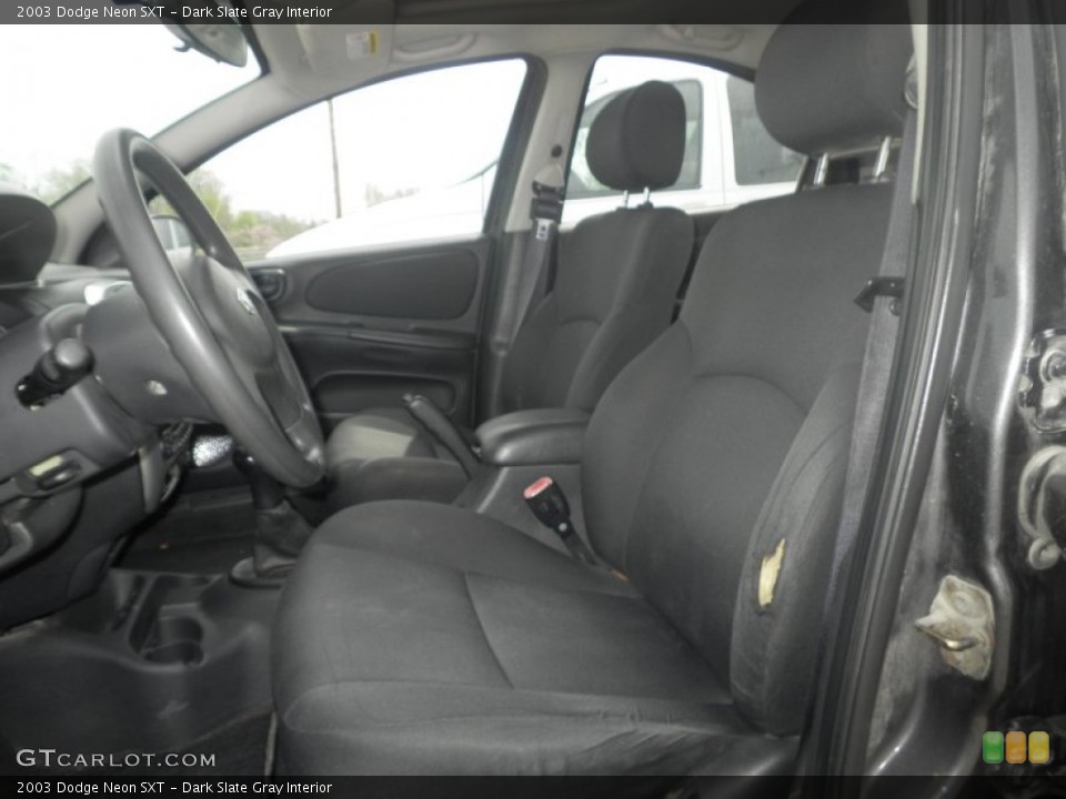 Dark Slate Gray Interior Front Seat for the 2003 Dodge Neon SXT #80555783