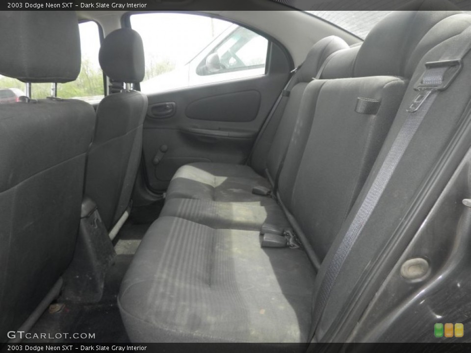Dark Slate Gray Interior Rear Seat for the 2003 Dodge Neon SXT #80555804
