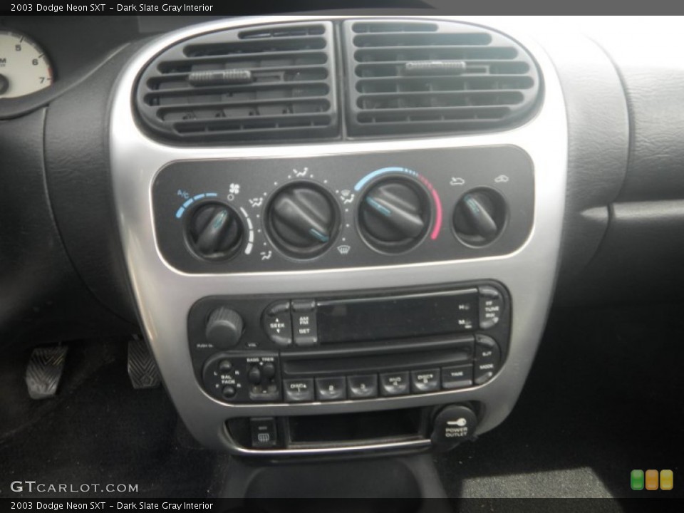 Dark Slate Gray Interior Controls for the 2003 Dodge Neon SXT #80555886