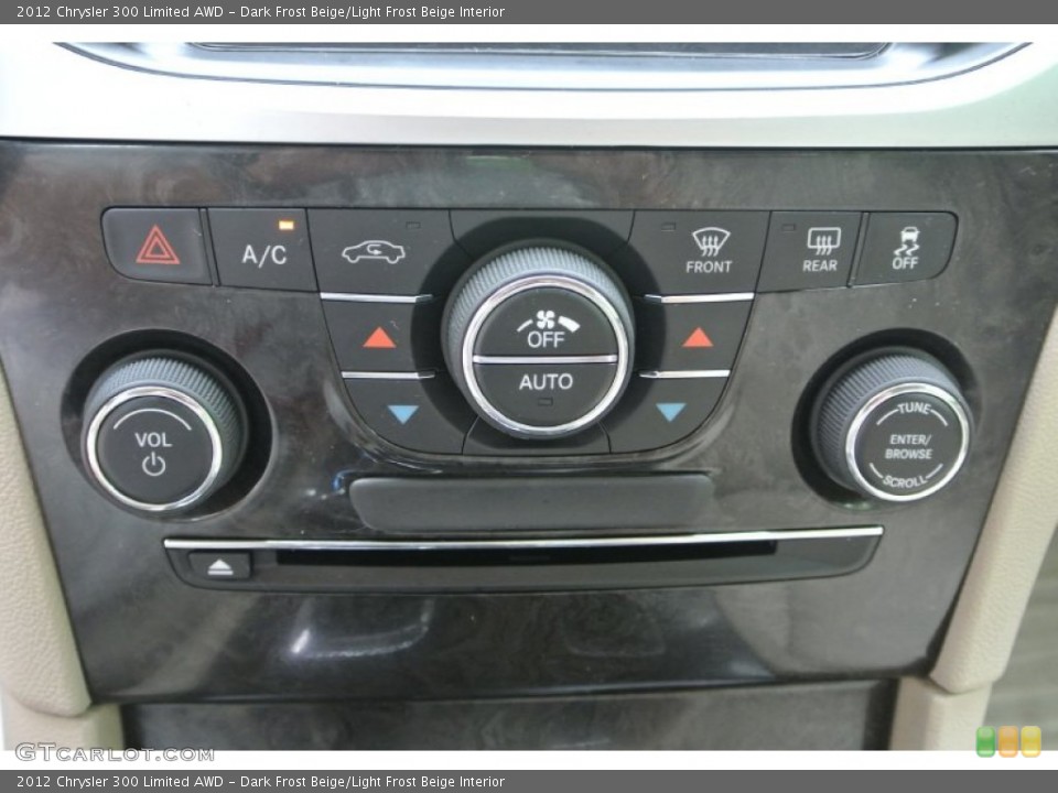 Dark Frost Beige/Light Frost Beige Interior Controls for the 2012 Chrysler 300 Limited AWD #80560270