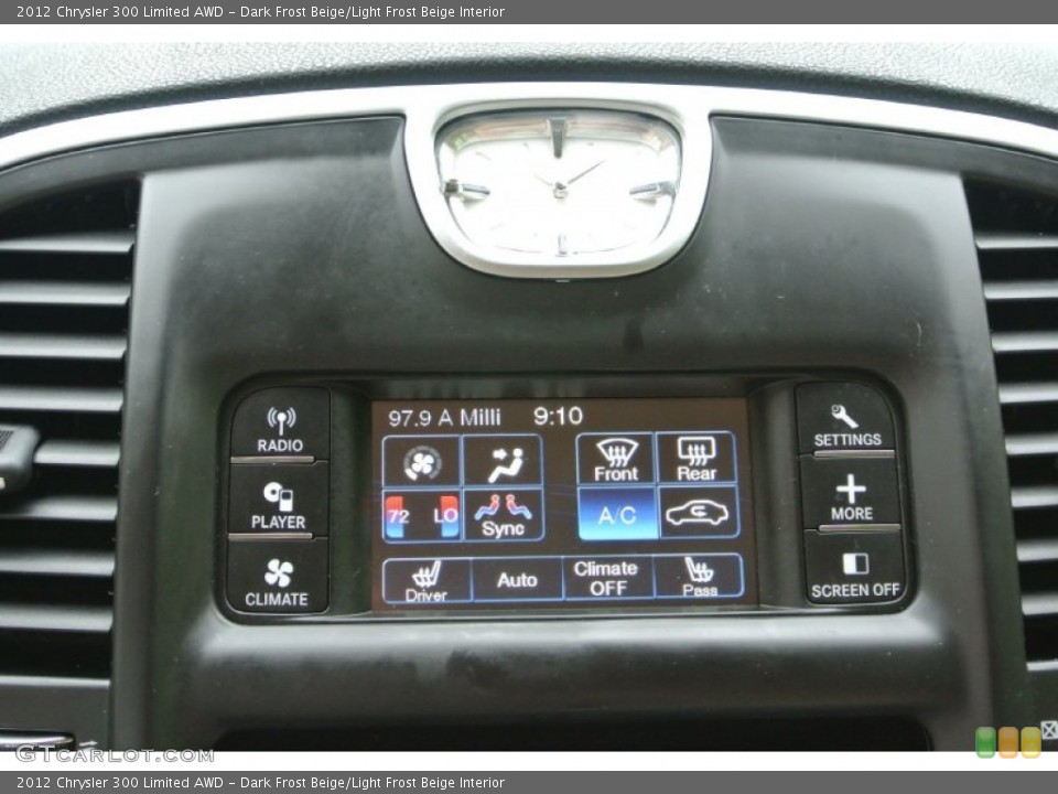 Dark Frost Beige/Light Frost Beige Interior Controls for the 2012 Chrysler 300 Limited AWD #80560294