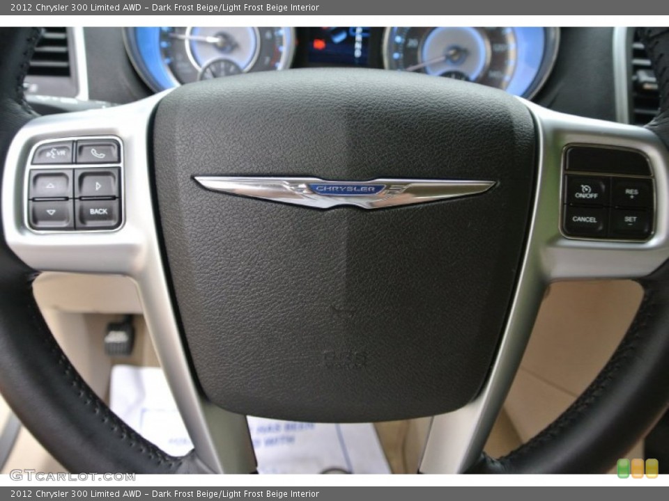 Dark Frost Beige/Light Frost Beige Interior Steering Wheel for the 2012 Chrysler 300 Limited AWD #80560342