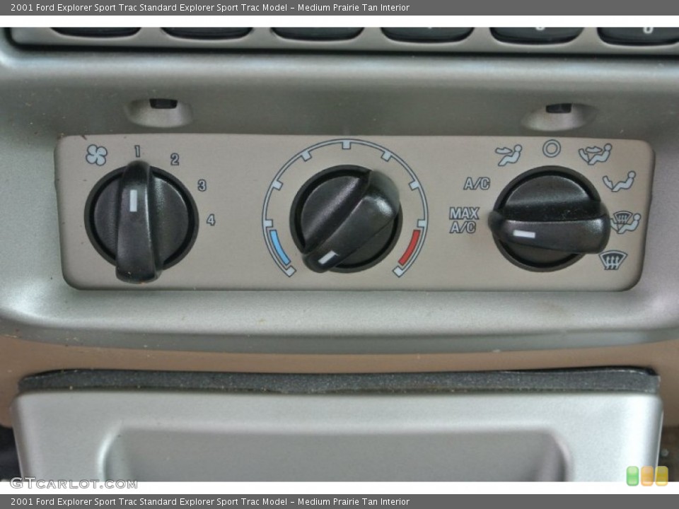 Medium Prairie Tan Interior Controls for the 2001 Ford Explorer Sport Trac  #80562082