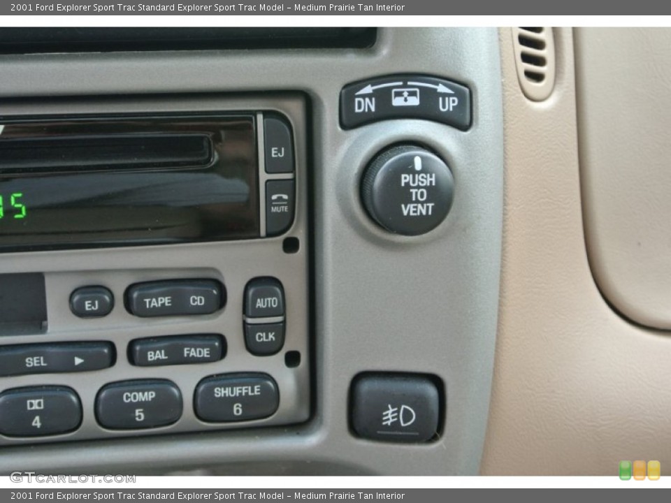 Medium Prairie Tan Interior Controls for the 2001 Ford Explorer Sport Trac  #80562132