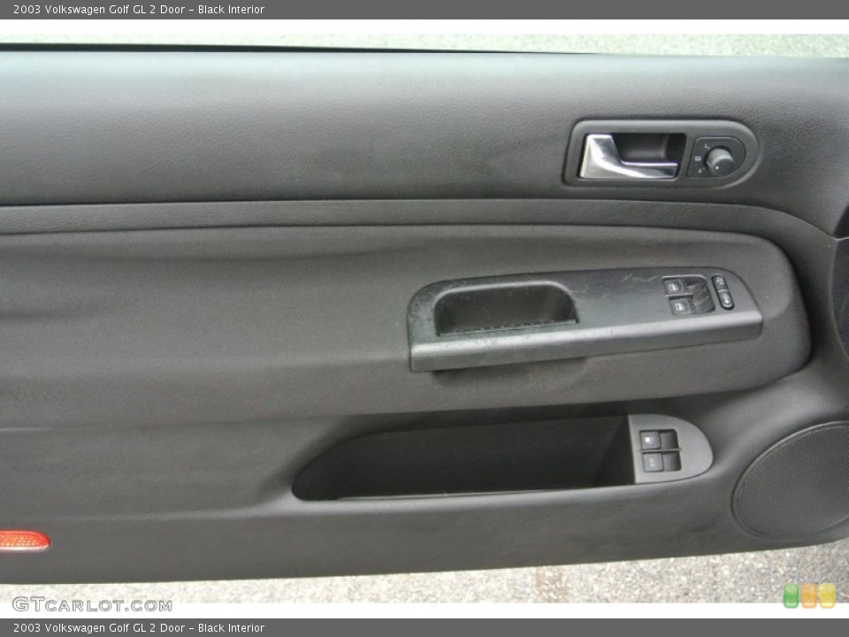 Black Interior Door Panel for the 2003 Volkswagen Golf GL 2 Door #80563362
