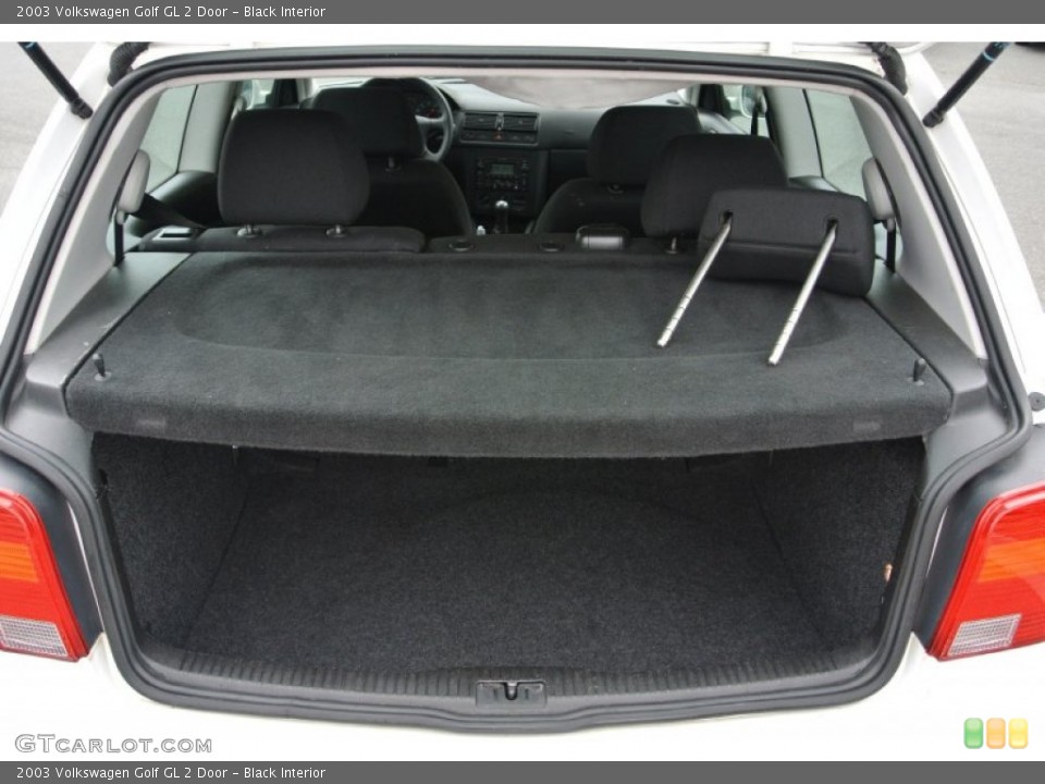 Black Interior Trunk for the 2003 Volkswagen Golf GL 2 Door #80563612