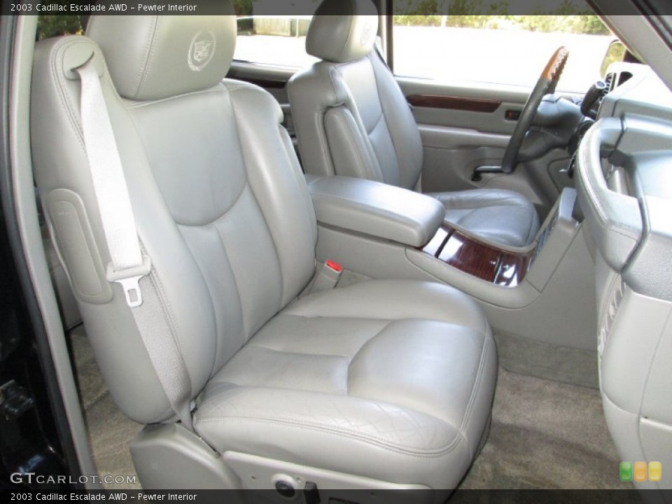Pewter Interior Front Seat for the 2003 Cadillac Escalade AWD #80563787