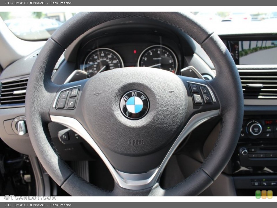 Black Interior Steering Wheel for the 2014 BMW X1 sDrive28i #80565486