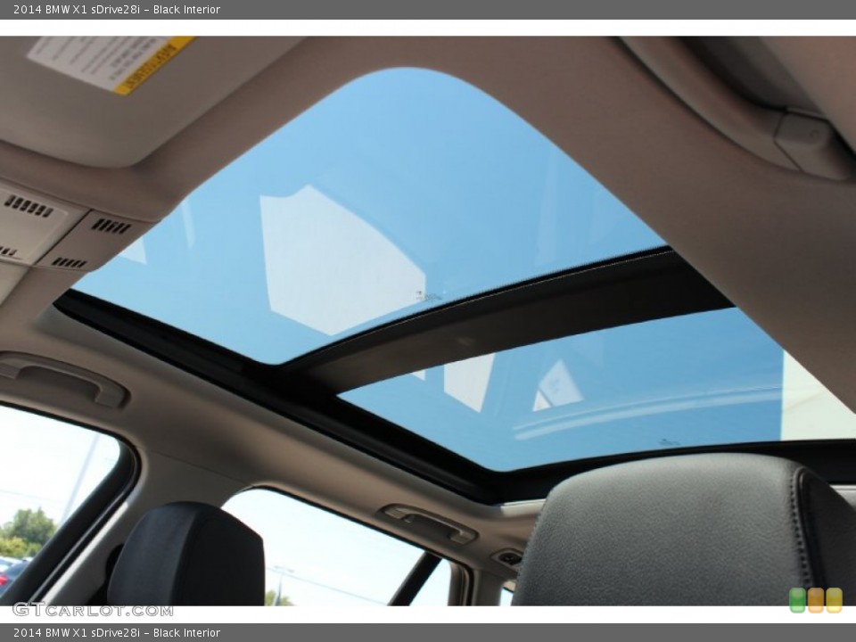 Black Interior Sunroof for the 2014 BMW X1 sDrive28i #80565730