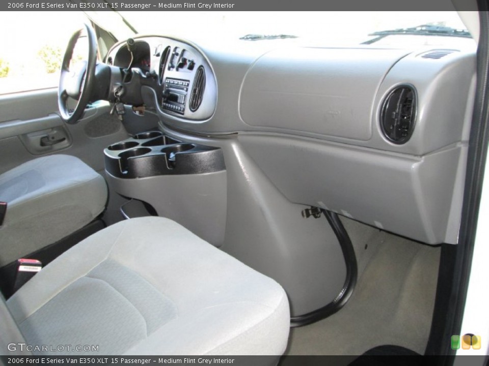 Medium Flint Grey Interior Dashboard for the 2006 Ford E Series Van E350 XLT 15 Passenger #80566108