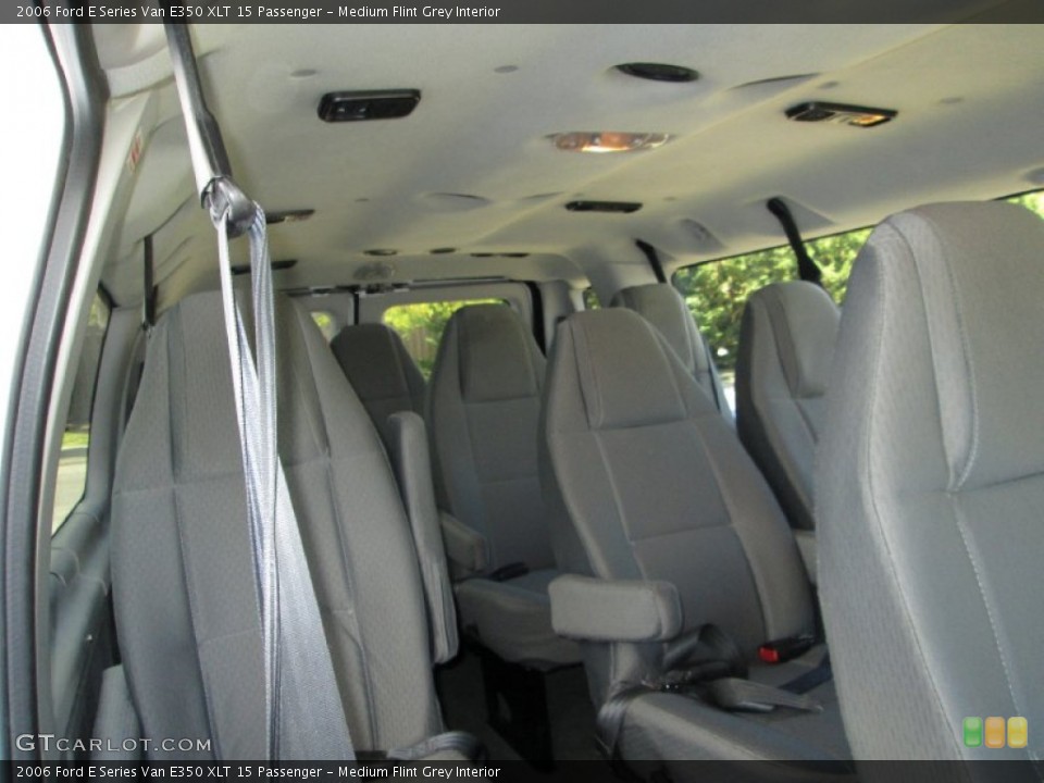 Medium Flint Grey Interior Rear Seat for the 2006 Ford E Series Van E350 XLT 15 Passenger #80566188