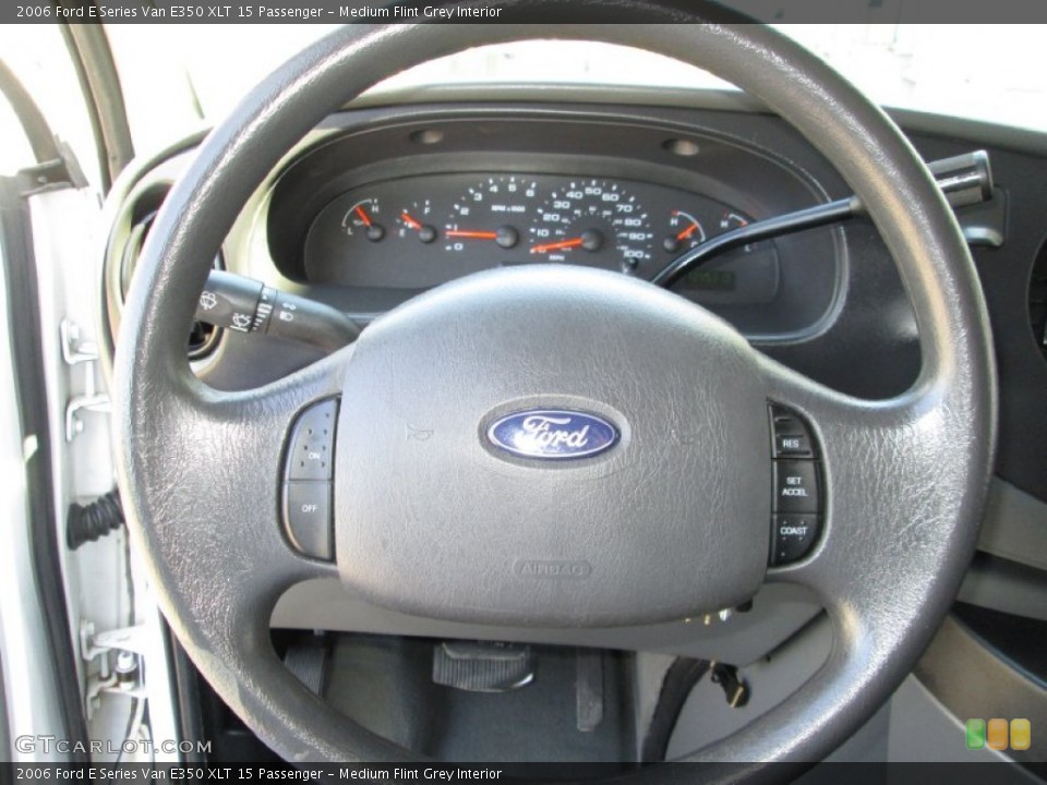 Medium Flint Grey Interior Steering Wheel for the 2006 Ford E Series Van E350 XLT 15 Passenger #80566315
