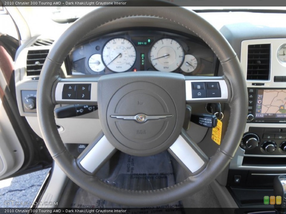 Dark Khaki/Light Graystone Interior Steering Wheel for the 2010 Chrysler 300 Touring AWD #80566643