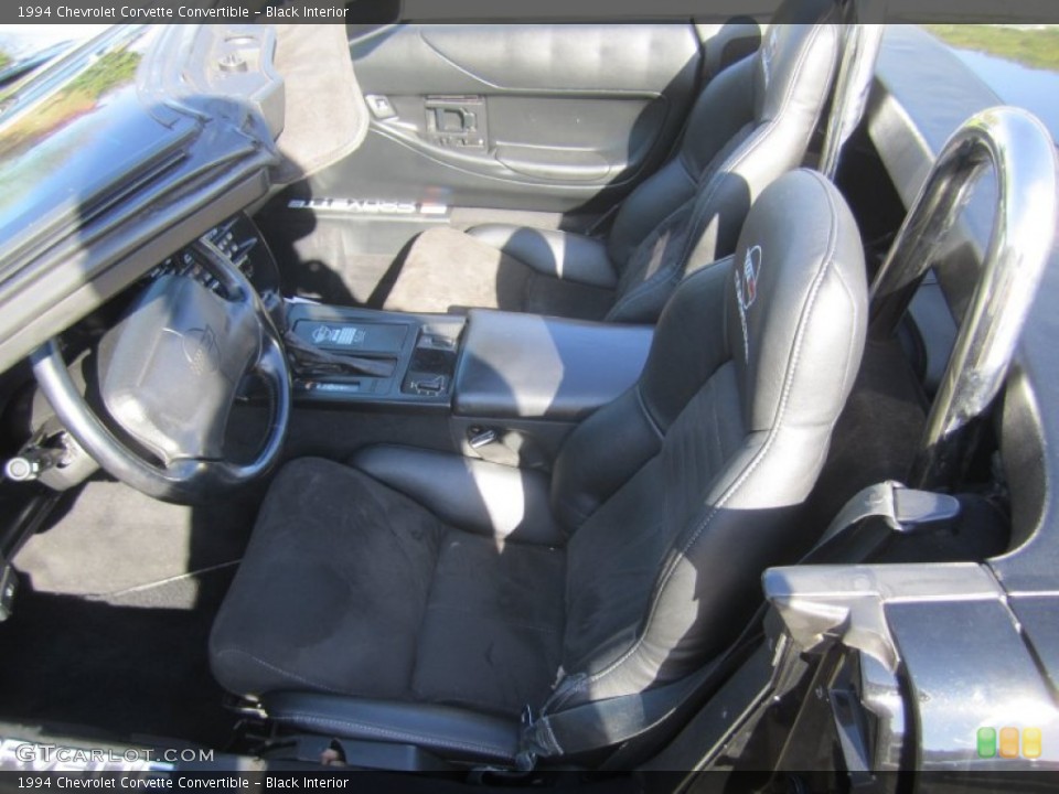 Black Interior Photo for the 1994 Chevrolet Corvette Convertible #80568097