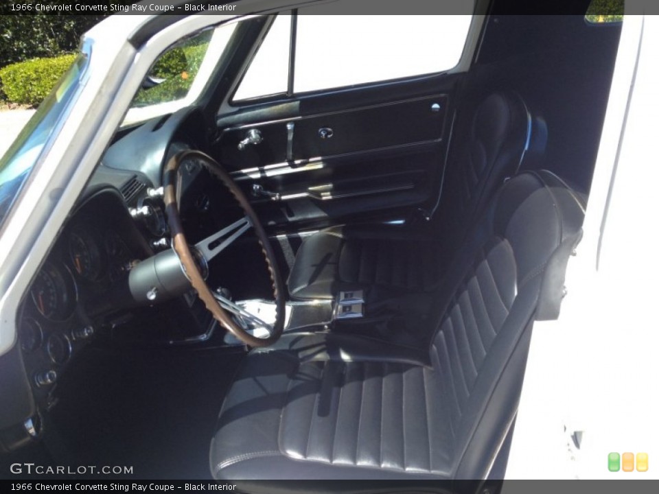 Black Interior Photo for the 1966 Chevrolet Corvette Sting Ray Coupe #80568666