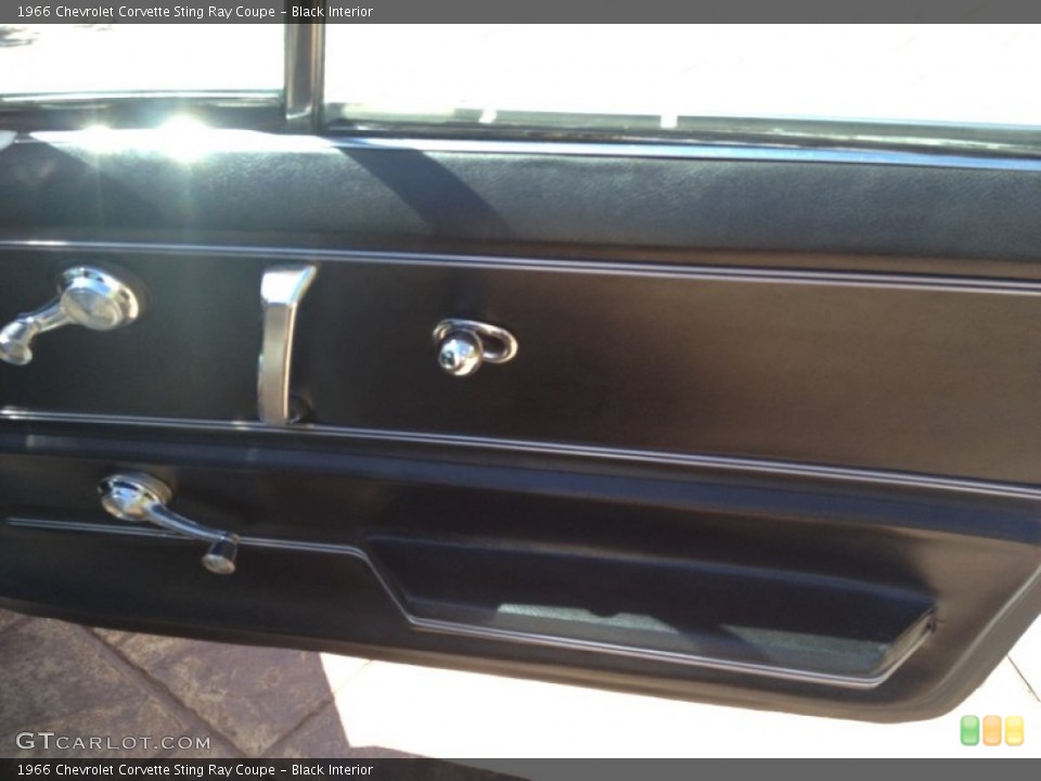 Black Interior Door Panel for the 1966 Chevrolet Corvette Sting Ray Coupe #80568885